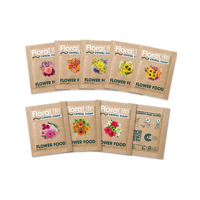 FloraLife Crystal Clear® Flower Food Paper Sachets